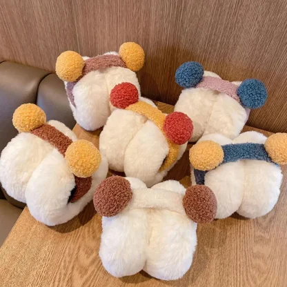 Cute Faux Fur Ball Cozy Earmuffs - Image 4