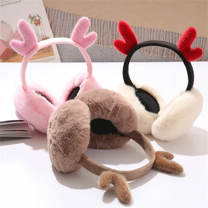 Christmas Antlers Earmuffs - Image 5
