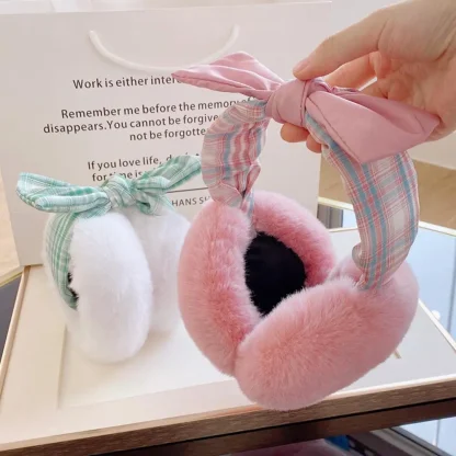 Stylish Ribbon Cozy Earmuffs - Image 4