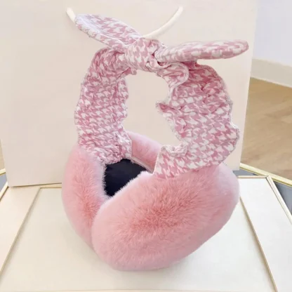 Stylish Ribbon Cozy Earmuffs