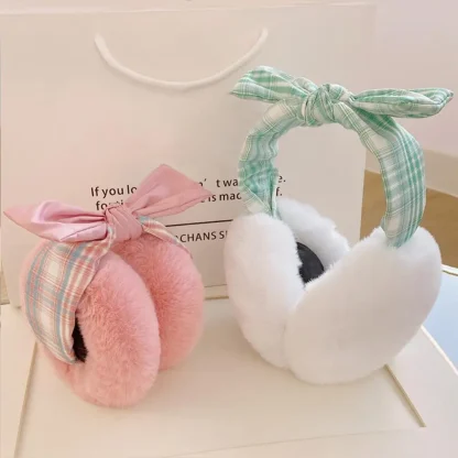 Stylish Ribbon Cozy Earmuffs - Image 6