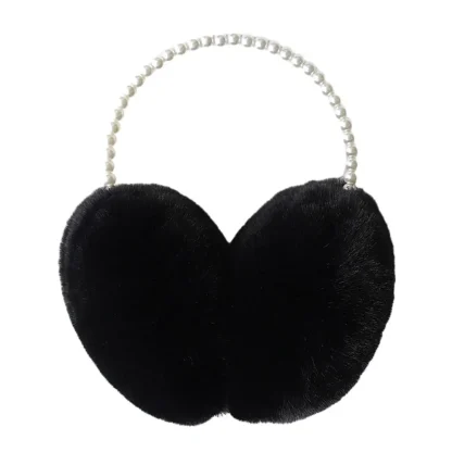 Pearl-Like Band Cozy Earmuffs